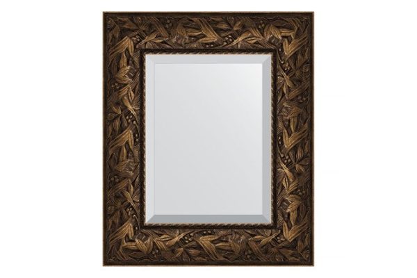 Wall mirror with bevel in a baguette frame EVOFORM BY 3365 Byzantium bronze 49x59 cm