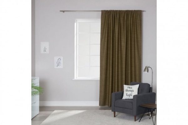 Ribbon curtain ESTUDI BLANCO Dafne 200x280 cm, 1 piece, brown