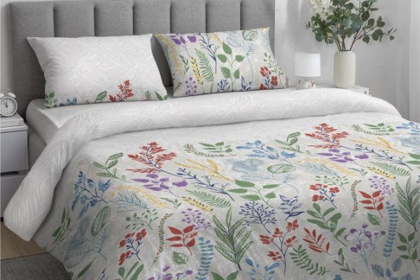 Bed linen set Herbarium Calico 145x215 cm, 1.5 sleeping