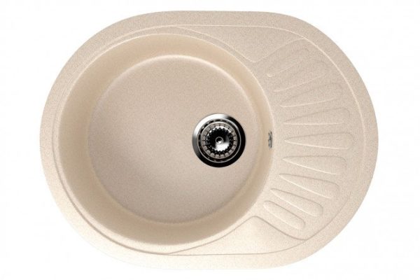 Sink with drainer ULGRAN U-107m 57x45x15.5 cm