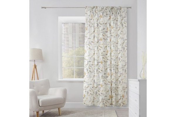 Tulle MICASA Agostina 300x275 cm, 1 piece, white, yellow, gray