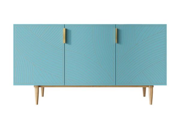 Line chest of drawers with 3 doors