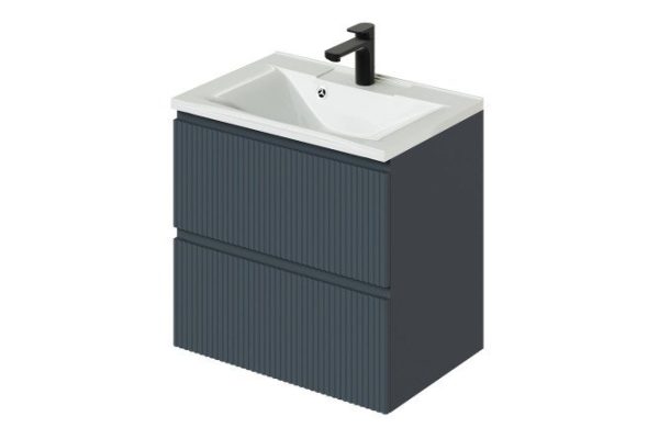 Hanging cabinet Kate 65 64.2 cm, frame color anthracite, front color anthracite