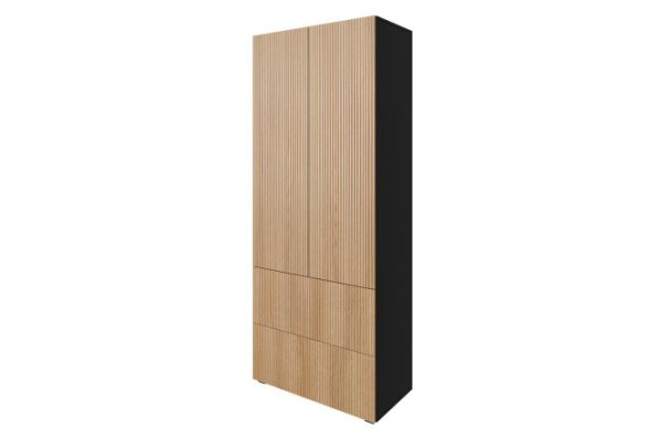 Wardrobe with 2 drawers Oscar Amelie 80x194x39.6 cm