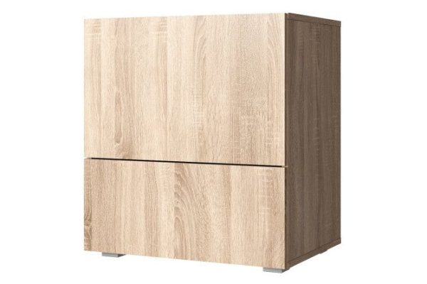ao0s3nq4vnzze6hg3qvbqnu6zdt17iju.jpg Sideboard with two drawers Oscar 60x64 with push to open, Sonoma oak