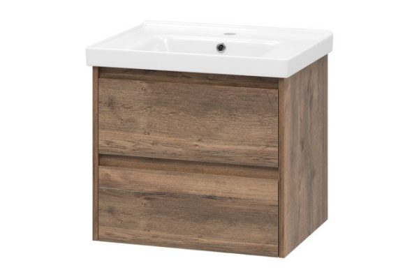 Hanging cabinet Dallas 60 DAL-01060-074P 60.4 cm, frame color Halifax oak tin, facade color Halifax oak tin