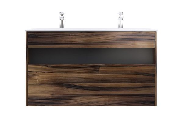 Base with niche AM.PM Func M8FFUX1201OF 120.8 cm, frame color textured wood, facade textured wood