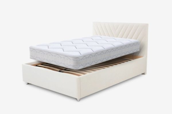Victori bed complete with SLEEPLAB Relaxation milk mattress 140x200 cm