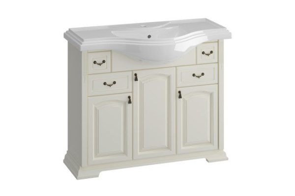 Sideboard OPADIRIS Rispecto 105.9 cm, frame color ivory, front ivory