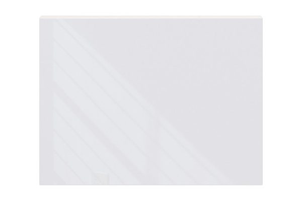 Decorative overlay City for wall cabinets 57.6x24 cm high, white gloss color