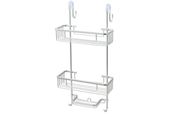 Shelf for shower cabin BERKRAFT Modern 3-tier 28x57x20 cm