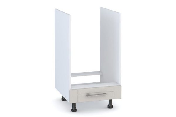 Front for floor-mounted oven cabinet Stella 44.6x11.6 cm, pearl gray color