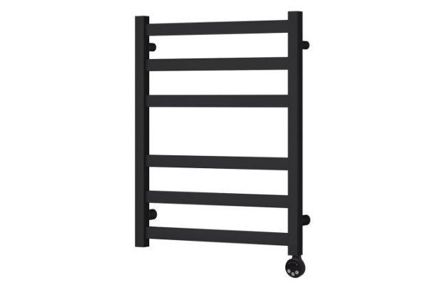 Electric heated towel rail POINT Mercury P6, black PN83156BE 53x66.5x8.8 cm
