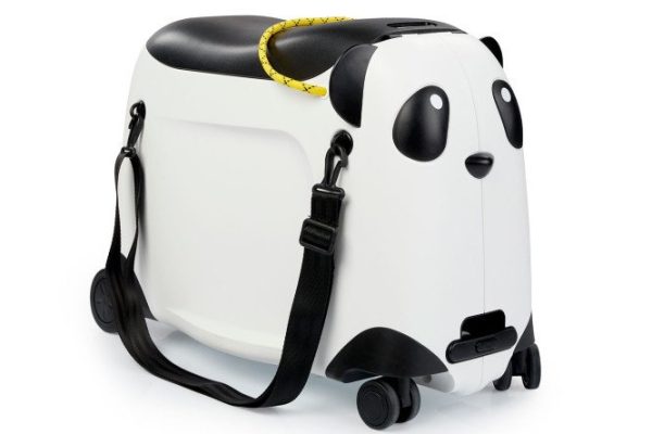 Suitcase-roller HAPPY BABY Panda with telescopic handle 53x38x26.5 cm