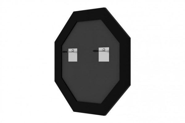 Wall mirror in a baguette frame EVOFORM Octagon BY 7317, aged bronze with wickerwork 68x68 cm