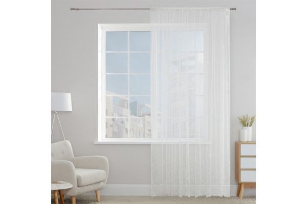 Tulle ESTUDI BLANCO Polly 300x280 cm, 1 piece, white