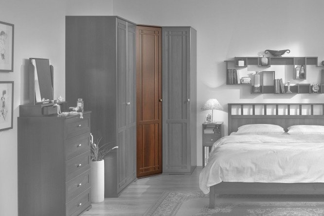 Corner cabinet Sherlock 85.9x230x85.9 cm