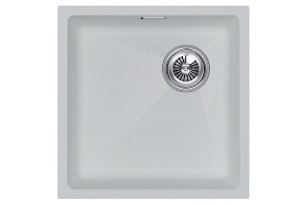 Undermount sink PAULMARK Lumi 45UNI-SKEW IT-GRANIT LU45SK-WH 45.5x44x21 cm