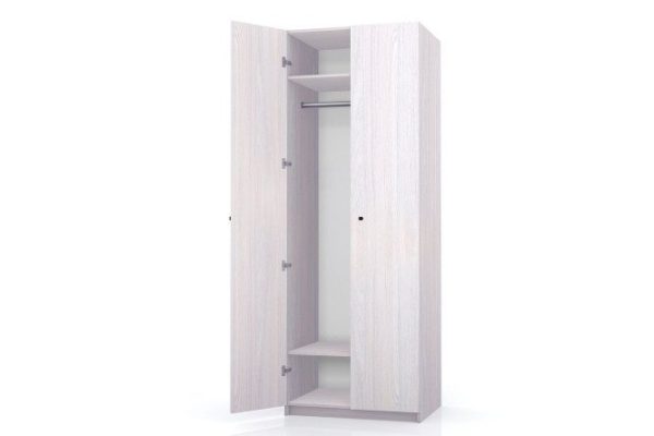Wardrobe 2-door Oscar Line 75x236x58 cm, light ash Anchor