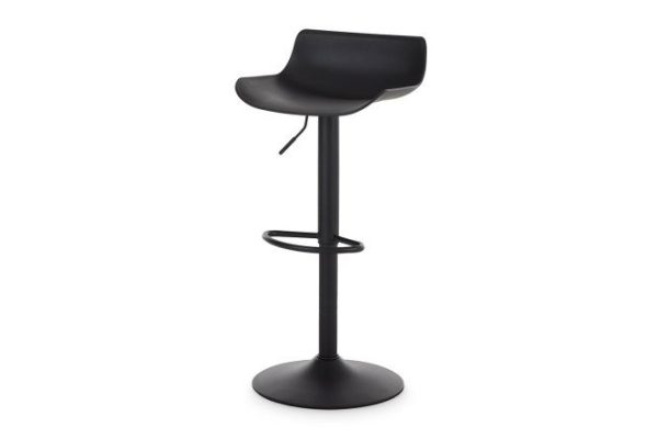 Bar stool Dame 43x75x44 cm, seat black, legs black