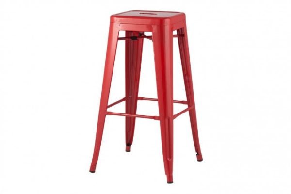 Bar stool Tolix 45x84.5x51.5 cm, glossy red color