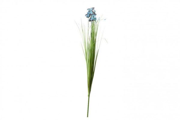 Artificial grass stems with butterflies 70 cm