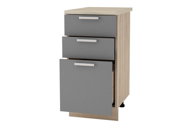Wardrobe-table with 3 drawers Lyon 40x82x44.6 cm