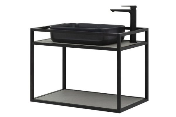 Hanging console Liberty 75 cm, frame color black brush