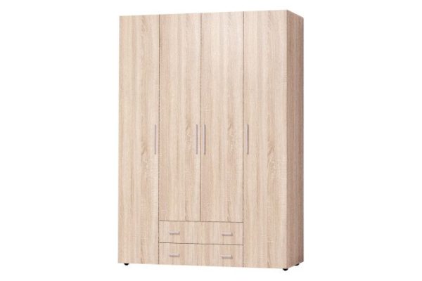 Wardrobe for clothes and linen Cancun 160x230x57.9 cm, Sonoma oak