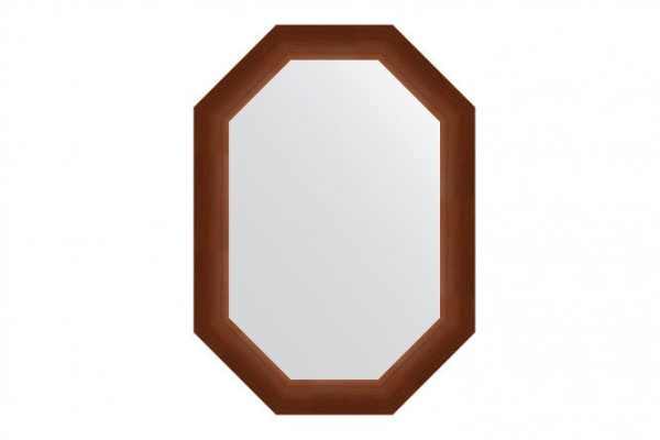 Wall mirror in a baguette frame EVOFORM Polygon BY 7073, walnut 52x72 cm