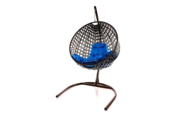 Hanging chair Circle Lux 72x186x102 cm, base and frame color brown, finishing brown