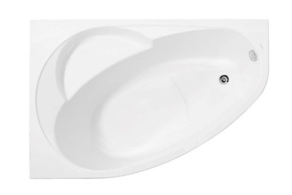 Wall-mounted bathtub VAGNERPLAST Flora VPBA151FLA3LX-04 Left 150x100 cm