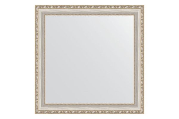 Wall mirror in a baguette frame EVOFORM versailles silver 75x75 cm
