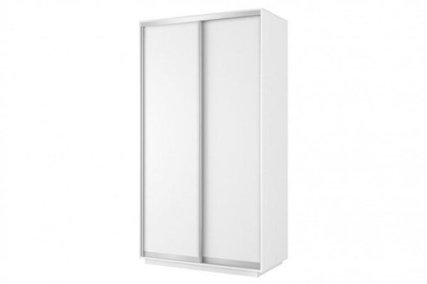 Sliding wardrobe 2-door Slide 160x240x45 cm, white snow, without mirror