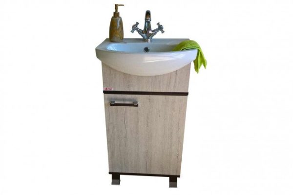 Right hand sink cabinet Sanflor Toledo Elegance 45.4 cm, Oregon color