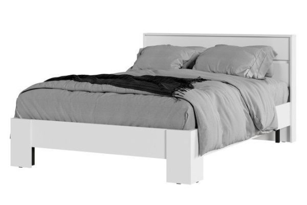 Helen bed color white shagreen 90x200 cm