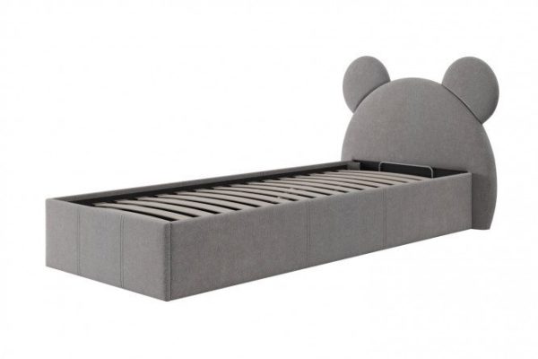 Double bed Teddy 120x200 cm mocha color