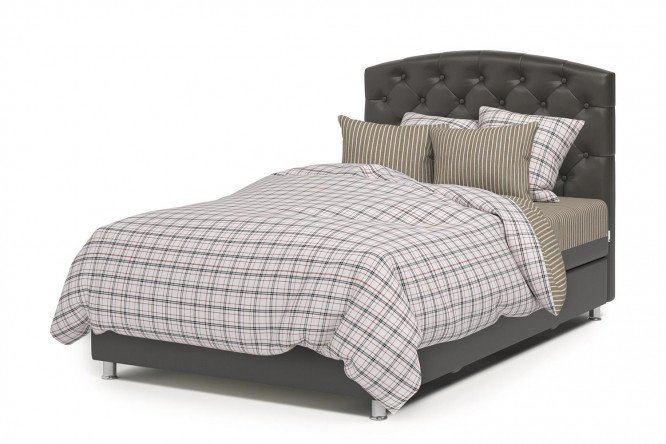 Ottoman with lifting mechanism Premium color chocolate, brown 160x198 cm