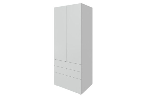 Wardrobe with 3 drawers Oscar Moon 80x194x55 cm