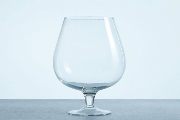 Decorative vase-glass EVIS Brandy 28 cm, Glass