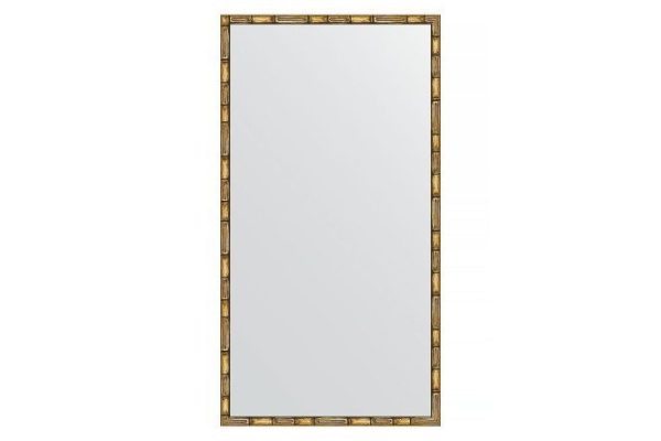 Wall mirror in a baguette frame EVOFORM golden bamboo 57x107 cm