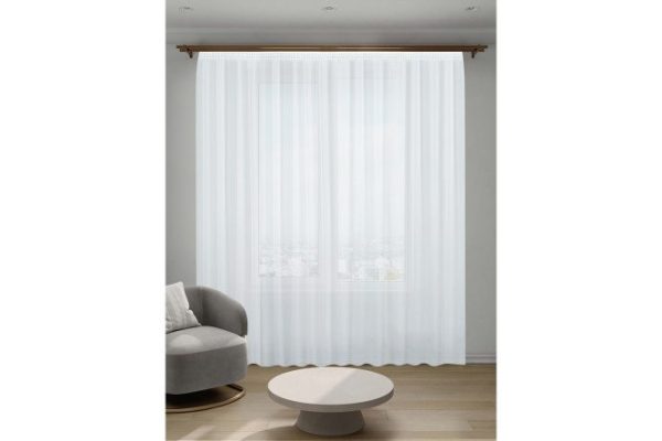 Tulle on Decofest Prima ribbon 500x280 cm, 1 piece, white