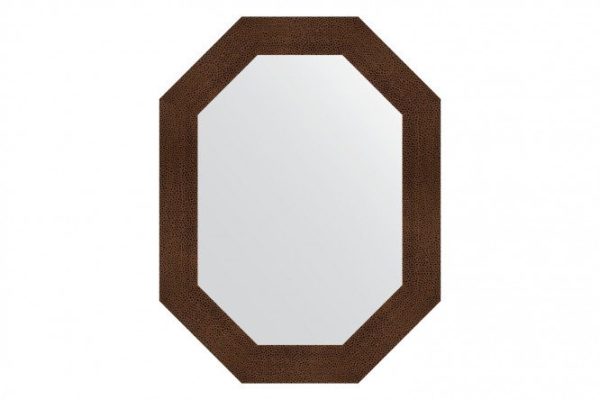 Wall mirror in a baguette frame EVOFORM Polygon BY 7191, bronze lava 66x86 cm