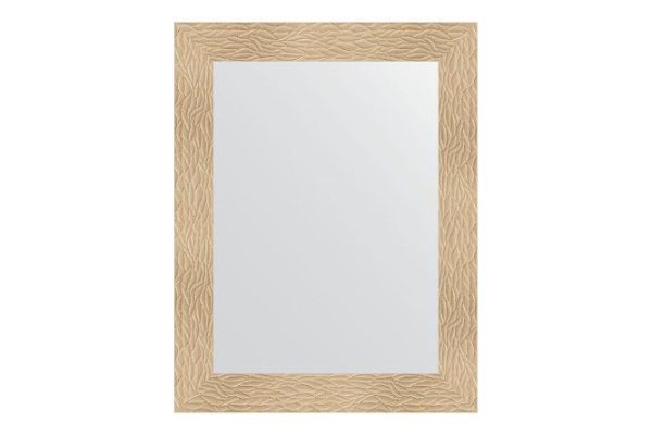 Wall mirror in a baguette frame EVOFORM golden dunes 70x90 cm