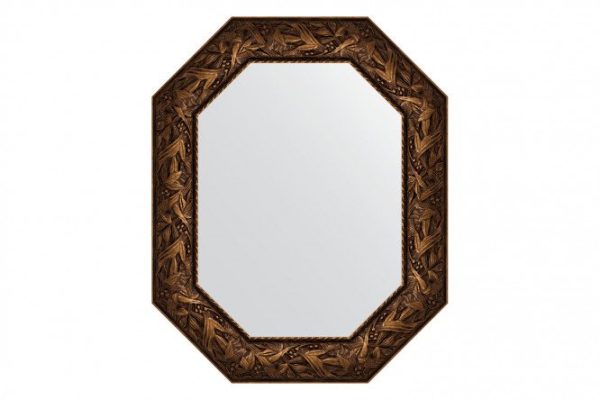 Wall mirror in a baguette frame EVOFORM Polygon BY 7230, Byzantium bronze 63x78 cm