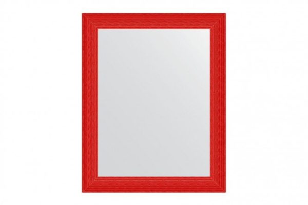 Wall mirror in a baguette frame EVOFORM BY 3908 red wave 80x100 cm