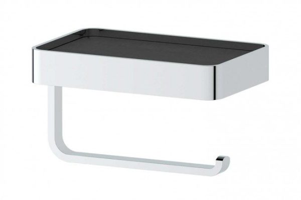 Wall-mounted toilet paper holder with shelf Regen