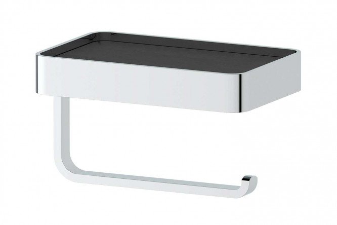 Wall-mounted toilet paper holder with shelf Regen