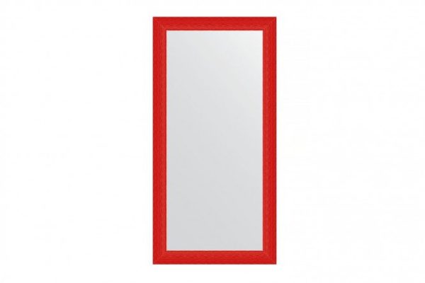 Wall mirror in a baguette frame EVOFORM BY 3910 red wave 80x160 cm
