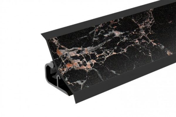 Profile for countertops Marquina marble black 300x1.8x1.8 cm